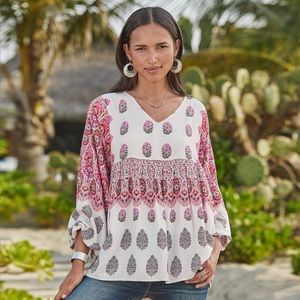 Sundance size Small Free Spirit Top boho long sleeve